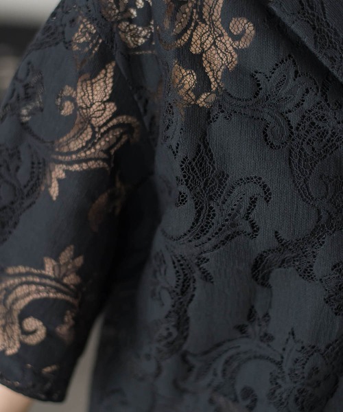 Droite lautreamont(ドロワットロートレアモン)の「PAISLEY COTTON LACEブラウス(シャツ/ブラウス・レディース・オフホワイト/ブラック・M)」の16枚目の写真