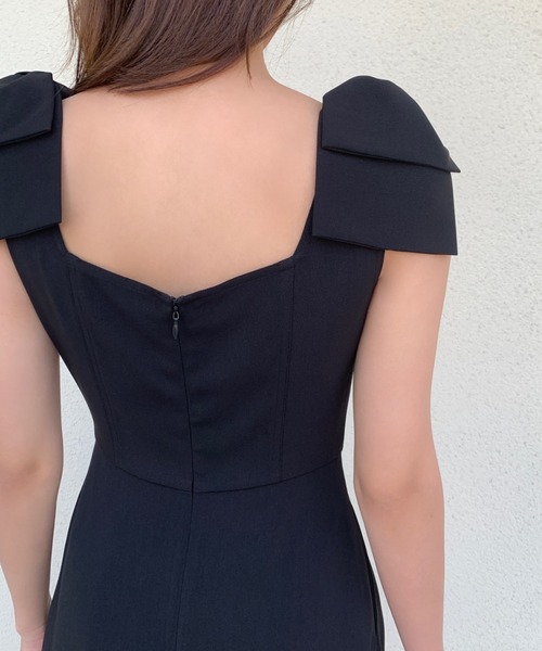 BIRTHDAY BASH(バースデイバッシュ)の「NINA RIBBON DRESS(ニーナリボンドレス)(ワンピース・レディース・ホワイト/ブラック・MEDIUM/SMALL)」の15枚目の写真