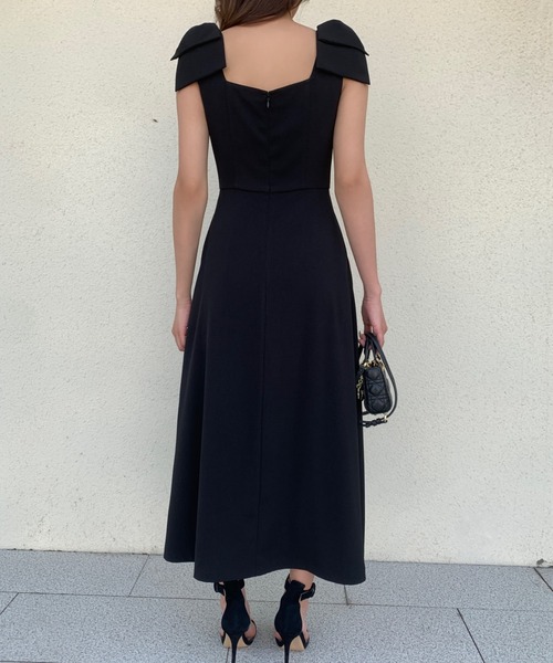 BIRTHDAY BASH(バースデイバッシュ)の「NINA RIBBON DRESS(ニーナリボンドレス)(ワンピース・レディース・ホワイト/ブラック・MEDIUM/SMALL)」の6枚目の写真