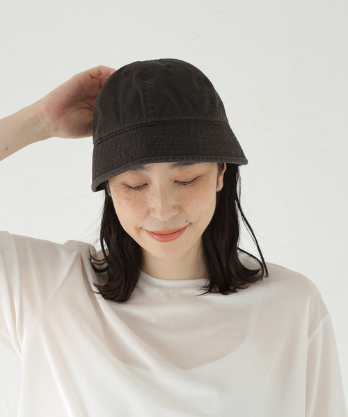 IENA（イエナ）の「Girls Department club MARINE PLANE HAT ハット GDC26A014（ハット・レディース・ブラウン/ホワイト・FREE）」の4枚目の写真