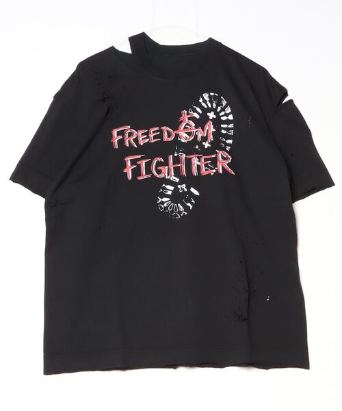FREEDOM FIGHTER with ORB SLIT T-SHIRT（Tシャツ/カットソー