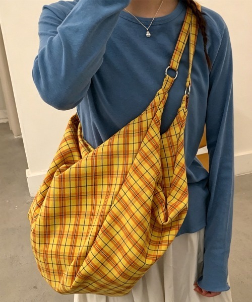 ONEP STAR（ワンピスター）の「チェック柄ショルダーバッグ（ショルダーバッグ・レディース・グリーン/イエロー/ターコイズブルー・FREE）」の20枚目の写真