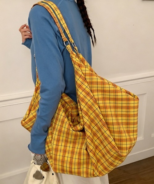 ONEP STAR（ワンピスター）の「チェック柄ショルダーバッグ（ショルダーバッグ・レディース・グリーン/イエロー/ターコイズブルー・FREE）」の21枚目の写真