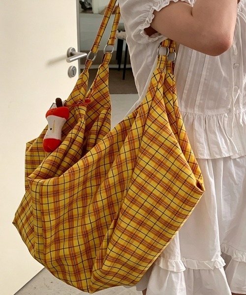 ONEP STAR（ワンピスター）の「チェック柄ショルダーバッグ（ショルダーバッグ・レディース・グリーン/イエロー/ターコイズブルー・FREE）」の22枚目の写真