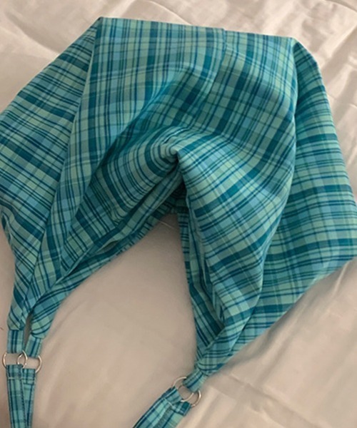 ONEP STAR（ワンピスター）の「チェック柄ショルダーバッグ（ショルダーバッグ・レディース・グリーン/イエロー/ターコイズブルー・FREE）」の18枚目の写真