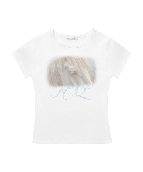 FANCY CLUB(ファンシークラブ)の「FCL ホースTシャツ (ホワイト) F26QB119(Tシャツ/カットソー・レディース・その他・1/2)」の7枚目の写真