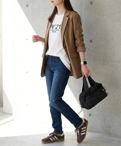 itto...(イット)の「美脚見えストレッチスキニーデニムパンツ(デニムパンツ・レディース・ネイビー/ワンウォッシュ/ブルー・4L/XL/M/L/3L)」の9枚目の写真