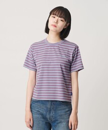NICE WEATHER（ナイスウェザー）の「＜NICE WEATHER＞ウィメンズ ボーダー ショートスリーブ Tシャツ（Tシャツ/カットソー）」