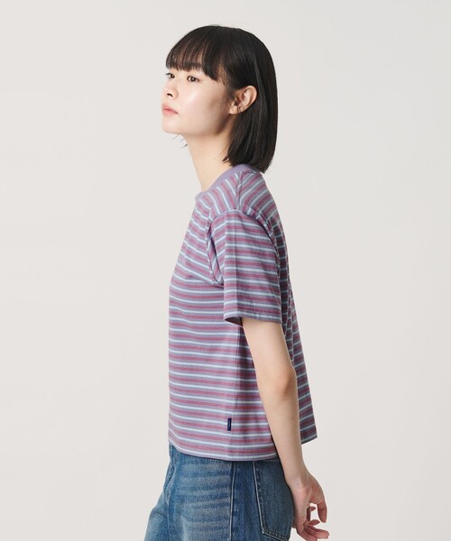 N!ce SHOP 半袖ボーダーTシャツ ネイビー XS ナイス NICE NICE WEATHER＞ウィメンズ ボーダー ショートスリーブ Tシャツ（T