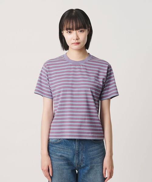 NICE WEATHER(ナイスウェザー)の「<NICE WEATHER>ウィメンズ ボーダー ショートスリーブ Tシャツ(Tシャツ/カットソー・レディース・ライラック/ネイビー・S/M)」の12枚目の写真