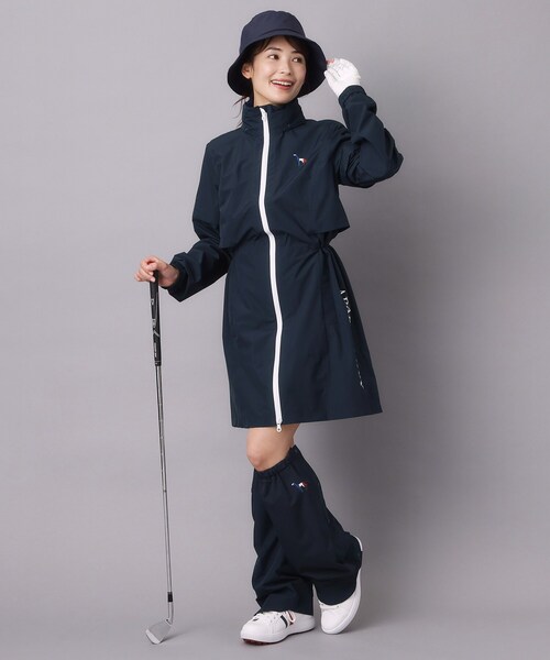 adabat(アダバット)の「【ADABAT NAVY】レッグカバー付きレインワンピース(その他アウター・レディース・ネイビー・40)」の1枚目の写真