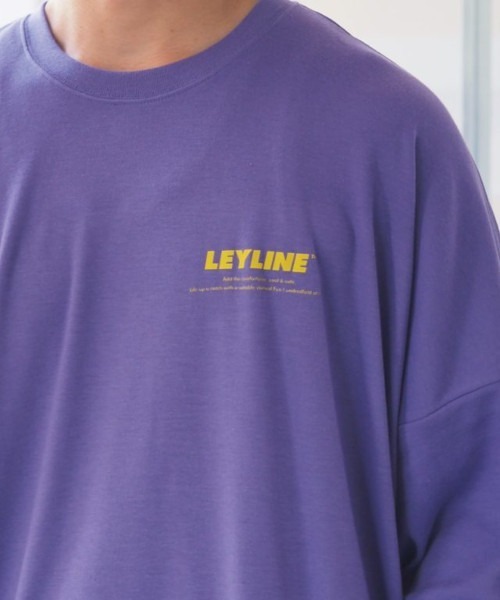 NO WAY(ノーウェイ)の「/Leyline/ビッグシルエットTシャツ「b/s logo print tee」(Tシャツ/カットソー・メンズ・パープル/イエロー・LARGE/X-LARGE/MEDIUM)」の3枚目の写真