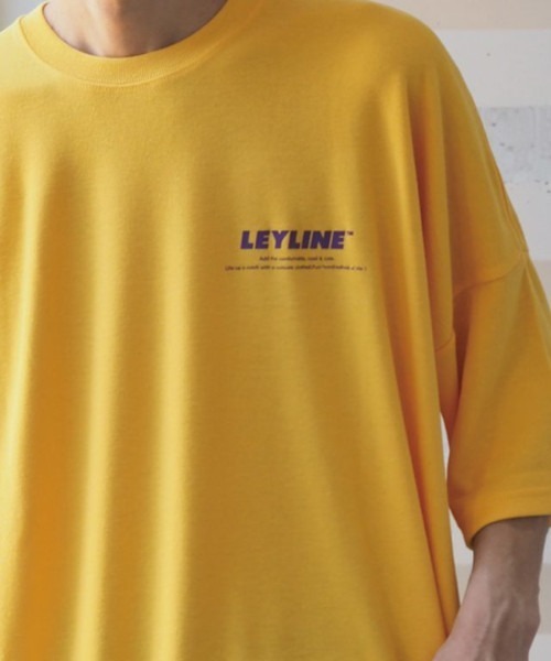 NO WAY(ノーウェイ)の「/Leyline/ビッグシルエットTシャツ「b/s logo print tee」(Tシャツ/カットソー・メンズ・パープル/イエロー・LARGE/X-LARGE/MEDIUM)」の6枚目の写真
