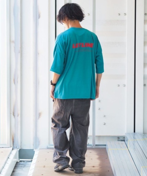 NO WAY(ノーウェイ)の「/Leyline/ビッグシルエットTシャツ「b/s logo print tee」(Tシャツ/カットソー・メンズ・パープル/イエロー・LARGE/X-LARGE/MEDIUM)」の10枚目の写真