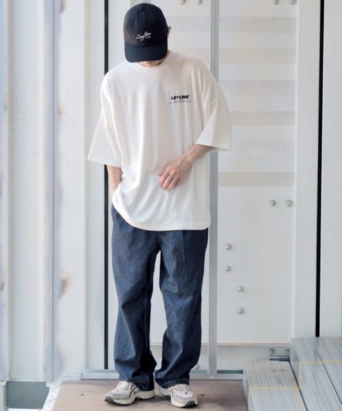 NO WAY(ノーウェイ)の「/Leyline/ビッグシルエットTシャツ「b/s logo print tee」(Tシャツ/カットソー・メンズ・パープル/イエロー・LARGE/X-LARGE/MEDIUM)」の14枚目の写真