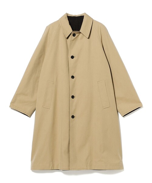 BEAMS PLUS（ビームスプラス）の「KAPTAIN SUNSHINE / Cotton Mock Twist Umbrella Coat（その他アウター・メンズ・カーキ・4/3/2）」の2枚目の写真