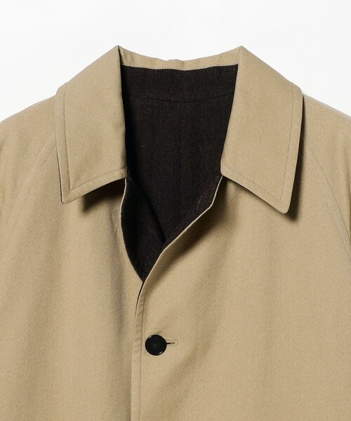 BEAMS PLUS（ビームスプラス）の「KAPTAIN SUNSHINE / Cotton Mock Twist Umbrella Coat（その他アウター・メンズ・カーキ・4/3/2）」の3枚目の写真