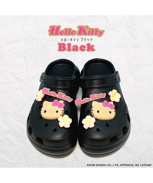 VIBGYOR(ヴィブジョー)の「【Sanrio】KT 厚底EVAサンダル 日焼け SA1183(MA)(サンダル・レディース・ブラック/パープル/ピンク/ホワイト・M/L)」の2枚目の写真