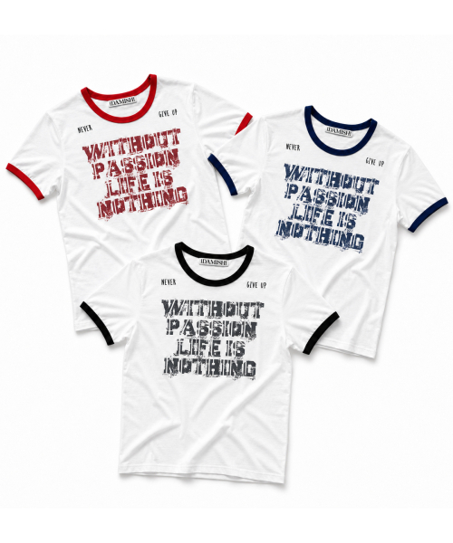 DAMISH(ダミシュ)の「ヴィンテージレタリングリンガーTシャツ_レッド(Tシャツ/カットソー・レディース・レッド・1/2)」の4枚目の写真