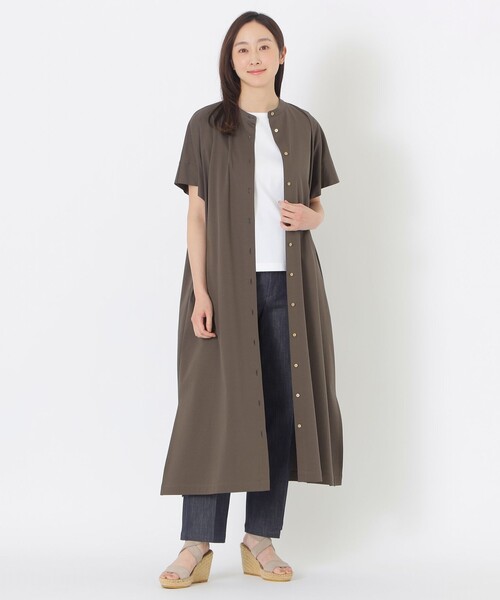 S.ESSENTIALS（エスエッセンシャルズ）の「【DRESOPHY】シルキースムースワンピース（ワンピース・レディース・ブラック・38）」の2枚目の写真