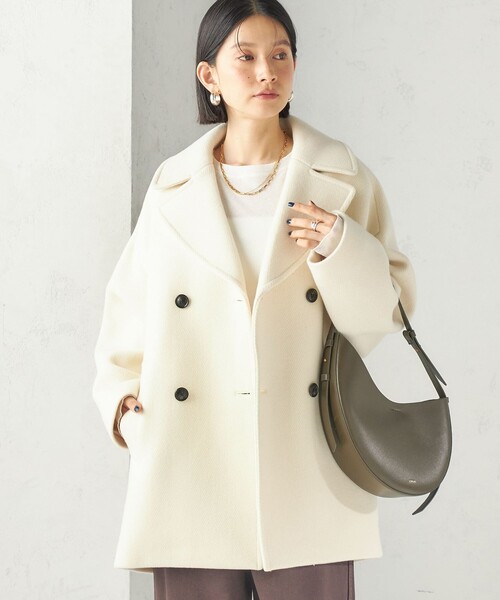 TICCA(ティッカ)の「【一部SHIPS別注】TICCA: Pコート 26AW(ピーコート・レディース・オフホワイト/ブラウン/ネイビー・ONE SIZE)」の16枚目の写真