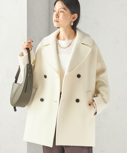 TICCA(ティッカ)の「【一部SHIPS別注】TICCA: Pコート 26AW(ピーコート・レディース・オフホワイト/ブラウン/ネイビー・ONE SIZE)」の17枚目の写真