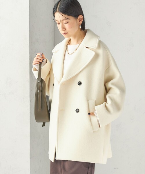 TICCA(ティッカ)の「【一部SHIPS別注】TICCA: Pコート 26AW(ピーコート・レディース・オフホワイト/ブラウン/ネイビー・ONE SIZE)」の18枚目の写真