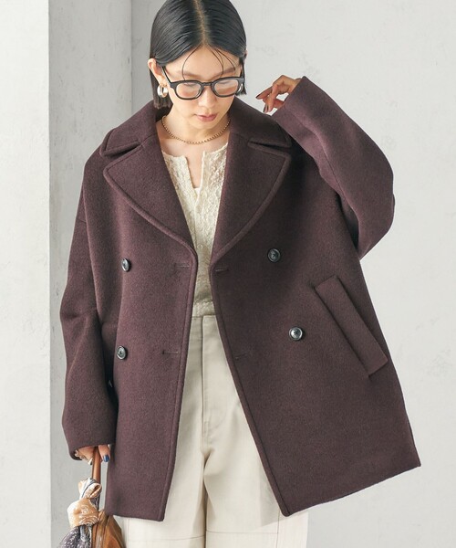 TICCA(ティッカ)の「【一部SHIPS別注】TICCA: Pコート 26AW(ピーコート・レディース・オフホワイト/ブラウン/ネイビー・ONE SIZE)」の22枚目の写真