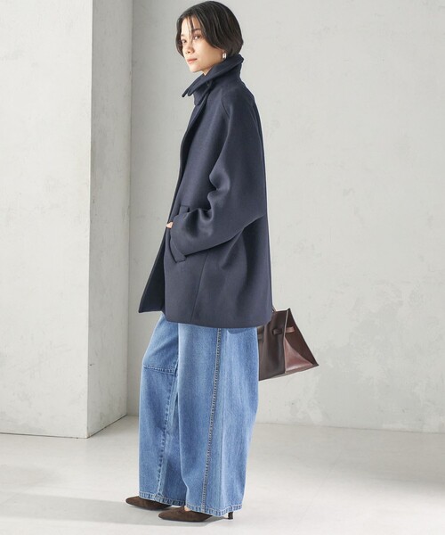 TICCA(ティッカ)の「【一部SHIPS別注】TICCA: Pコート 26AW(ピーコート・レディース・オフホワイト/ブラウン/ネイビー・ONE SIZE)」の4枚目の写真