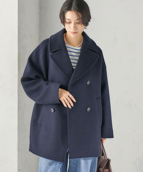 TICCA(ティッカ)の「【一部SHIPS別注】TICCA: Pコート 26AW(ピーコート・レディース・オフホワイト/ブラウン/ネイビー・ONE SIZE)」の5枚目の写真