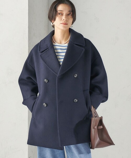 TICCA(ティッカ)の「【一部SHIPS別注】TICCA: Pコート 26AW(ピーコート・レディース・オフホワイト/ブラウン/ネイビー・ONE SIZE)」の9枚目の写真
