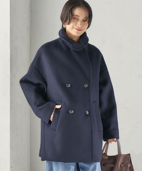 TICCA(ティッカ)の「【一部SHIPS別注】TICCA: Pコート 26AW(ピーコート・レディース・オフホワイト/ブラウン/ネイビー・ONE SIZE)」の10枚目の写真