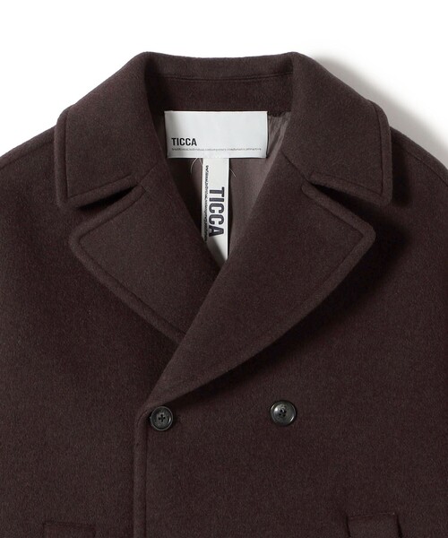 TICCA(ティッカ)の「【一部SHIPS別注】TICCA: Pコート 26AW(ピーコート・レディース・オフホワイト/ブラウン/ネイビー・ONE SIZE)」の22枚目の写真
