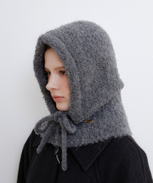HALDEN（ハルデン）の「mild hairy balaclava (C057_charcoal)（ニットキャップ/ビーニー）」