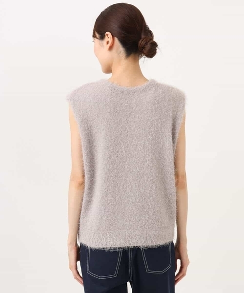 MK MICHEL KLEIN（エムケーミッシェルクラン）の「[洗える]前後2wayシャギーニットジレ（ニット/セーター・レディース・グレー系その他/ブラウン・38）」の15枚目の写真