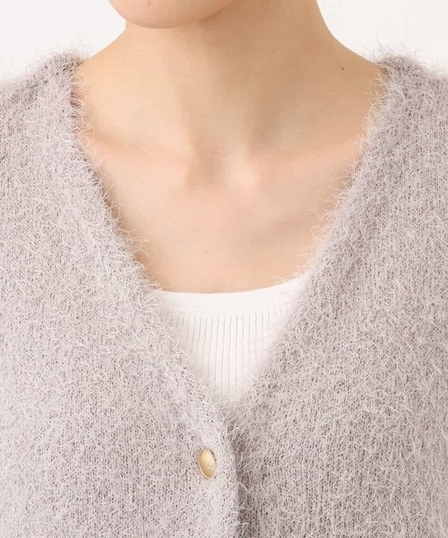 MK MICHEL KLEIN（エムケーミッシェルクラン）の「[洗える]前後2wayシャギーニットジレ（ニット/セーター・レディース・グレー系その他/ブラウン・38）」の16枚目の写真