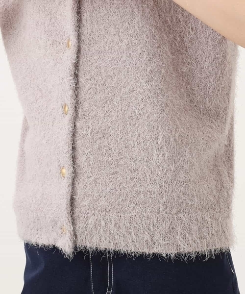 MK MICHEL KLEIN（エムケーミッシェルクラン）の「[洗える]前後2wayシャギーニットジレ（ニット/セーター・レディース・グレー系その他/ブラウン・38）」の18枚目の写真