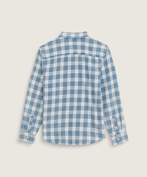VANS(バンズ)の「LAWSON ビンテージ インディゴ シャツ / Lawson Vintage Indigo LS Shirt VN000U56HEC1(シャツ/ブラウス・メンズ・インディゴブルー・SMALL/MEDIUM/LARGE/X-LARGE)」の5枚目の写真