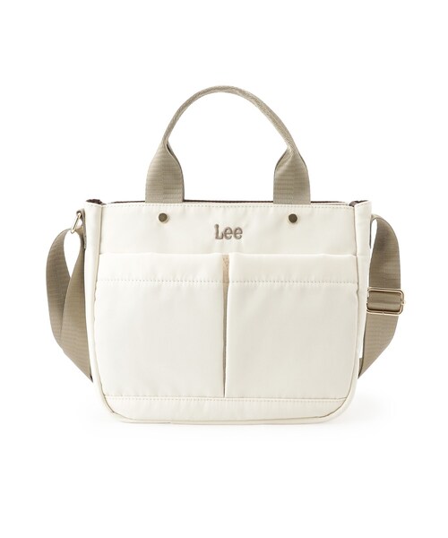 SHOO・LA・RUE(シューラルー)の「【Lee別注/撥水】フロント立体ポケットトートバッグ【2WAY】(トートバッグ・レディース・ブラック/グレー/アイボリー/ライトパープル/ピンク系その他2/ブラック系7/ブラウン系/ネイビー系5/サックスブルー系7/ゴールド系7・00)」の22枚目の写真