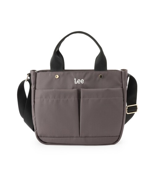 SHOO・LA・RUE(シューラルー)の「【Lee別注/撥水】フロント立体ポケットトートバッグ【2WAY】(トートバッグ・レディース・ブラック/グレー/アイボリー/ライトパープル/ピンク系その他2/ブラック系7/ブラウン系/ネイビー系5/サックスブルー系7/ゴールド系7・00)」の21枚目の写真