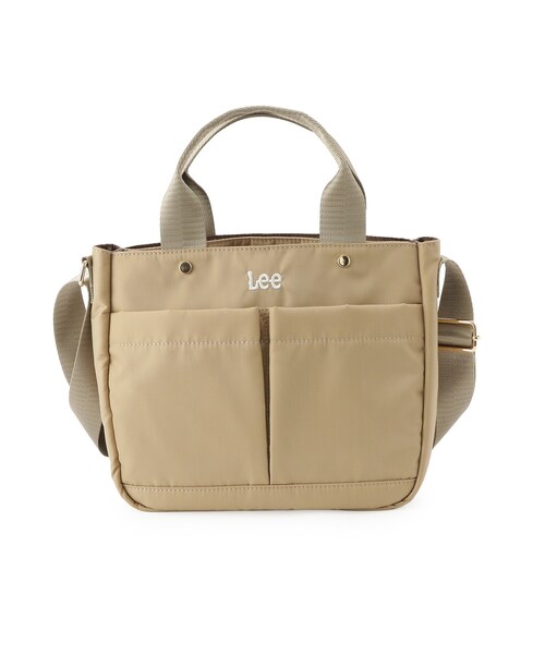 SHOO・LA・RUE(シューラルー)の「【Lee別注/撥水】フロント立体ポケットトートバッグ【2WAY】(トートバッグ・レディース・ブラック/グレー/アイボリー/ライトパープル/ピンク系その他2/ブラック系7/ブラウン系/ネイビー系5/サックスブルー系7/ゴールド系7・00)」の19枚目の写真