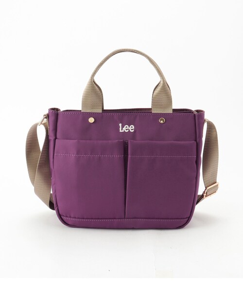 SHOO・LA・RUE(シューラルー)の「【Lee別注/撥水】フロント立体ポケットトートバッグ【2WAY】(トートバッグ・レディース・ブラック/グレー/アイボリー/ライトパープル/ピンク系その他2/ブラック系7/ブラウン系/ネイビー系5/サックスブルー系7/ゴールド系7・00)」の16枚目の写真