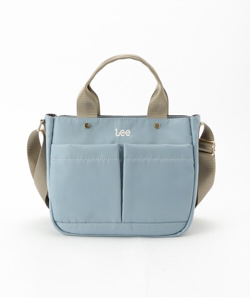 SHOO・LA・RUE(シューラルー)の「【Lee別注/撥水】フロント立体ポケットトートバッグ【2WAY】(トートバッグ・レディース・ブラック/グレー/アイボリー/ライトパープル/ピンク系その他2/ブラック系7/ブラウン系/ネイビー系5/サックスブルー系7/ゴールド系7・00)」の15枚目の写真