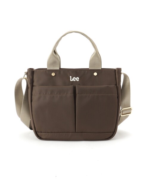 SHOO・LA・RUE(シューラルー)の「【Lee別注/撥水】フロント立体ポケットトートバッグ【2WAY】(トートバッグ・レディース・ブラック/グレー/アイボリー/ライトパープル/ピンク系その他2/ブラック系7/ブラウン系/ネイビー系5/サックスブルー系7/ゴールド系7・00)」の13枚目の写真