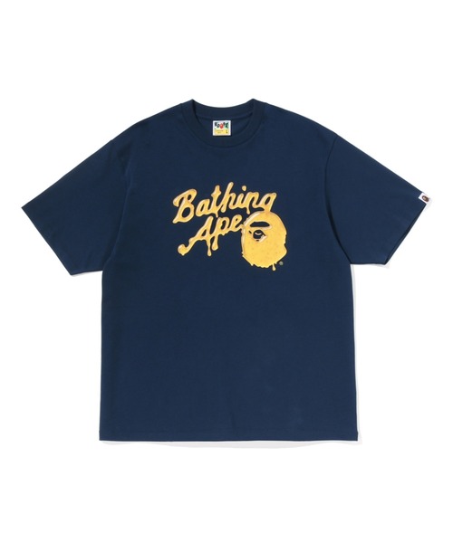 A BATHING APE(アベイシングエイプ)の「BAPE 3D HONEY LOGO RELAXED FIT TEE(Tシャツ/カットソー・メンズ・アイボリー/グレー/ネイビー・XX-LARGE/X-LARGE/LARGE/MEDIUM/SMALL)」の3枚目の写真