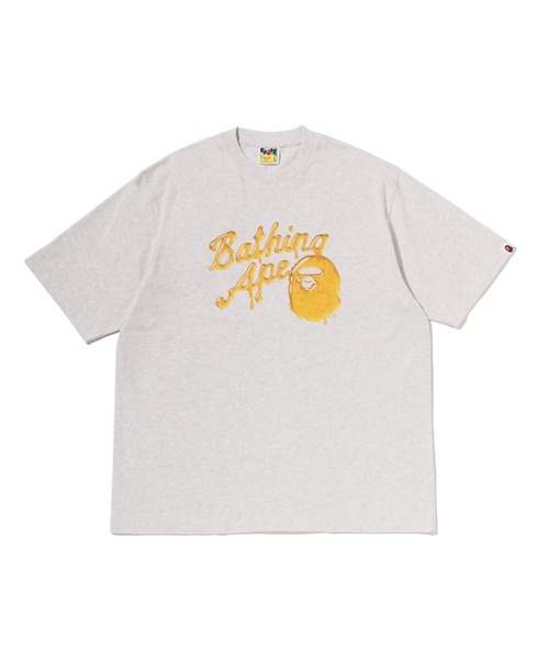 BAPE 3D Honey Logo Relaxed Fit Tee — свободная футболка BAPE с 3D‑логотипом