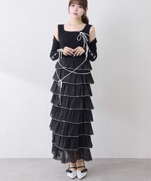 【Belle Charme】Multi Tiered Frill Onepiece