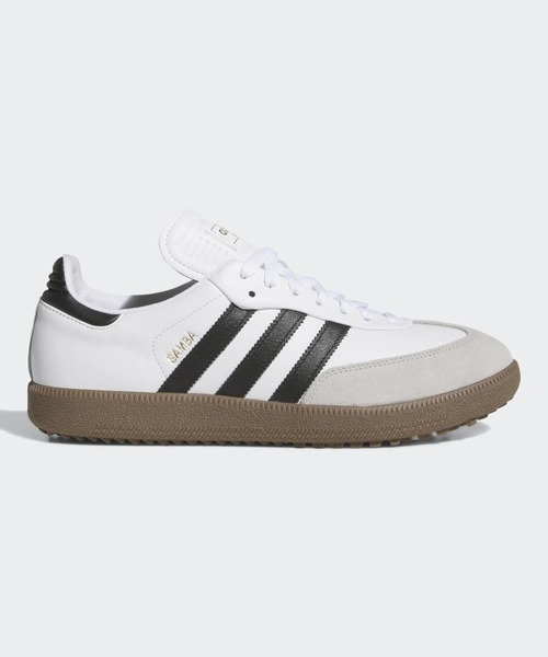 adidas(アディダス)の「オリジナルス サンバ ゴルフ フルグレインレザー【adidas Golf/アディダスゴルフ】(スニーカー・メンズ・ホワイト×ブラック・22.5cm/23.5cm/24.5cm/25.5cm/26.5cm/27.5cm/28.5cm/23.0cm/24.0cm/25.0cm/26.0cm/27.0cm/28.0cm/29.0cm/22.0cm)」の1枚目の写真