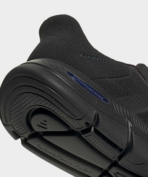 adidas(アディダス)の「CLOUDFOAM フレックス ラピッドフィット / CLOUDFOAM FLEX RAPIDFIT / アディダス adidas(スニーカー・メンズ・ブラック×ブラック・24.5cm/25.0cm/25.5cm/26.0cm/26.5cm/27.0cm/27.5cm/28.0cm/28.5cm/29.0cm)」の8枚目の写真