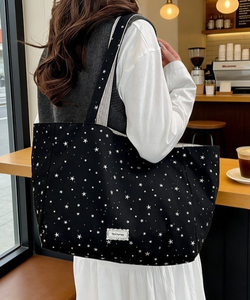 mebole（メボレ）の「reversible tote bag（トートバッグ・レディース・アイボリー/ピンク/ブルー/グリーン/ブラック・FREE）」の6枚目の写真